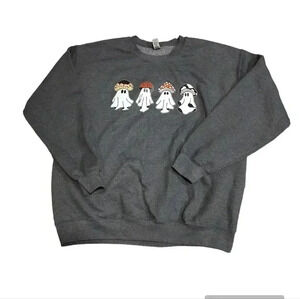 Gildon graphic sweatshirt Halloween ghost mushrooms